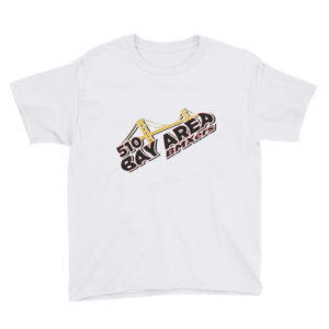bay area bmxers logo youth t-shirt white