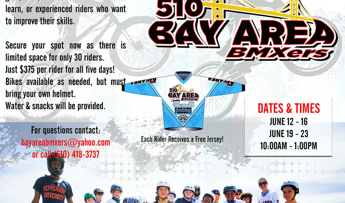 bay area bmxers 2023 summer bike camp flyer